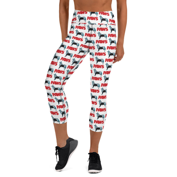 "PAWS" Capri Leggings