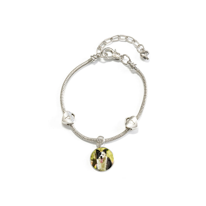Charm Bracelet with Your Dog's Photo